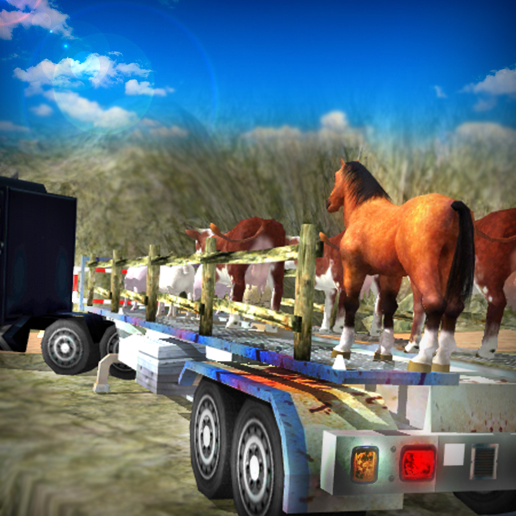 Animal 4X4 Transporter Truck 3D Icon