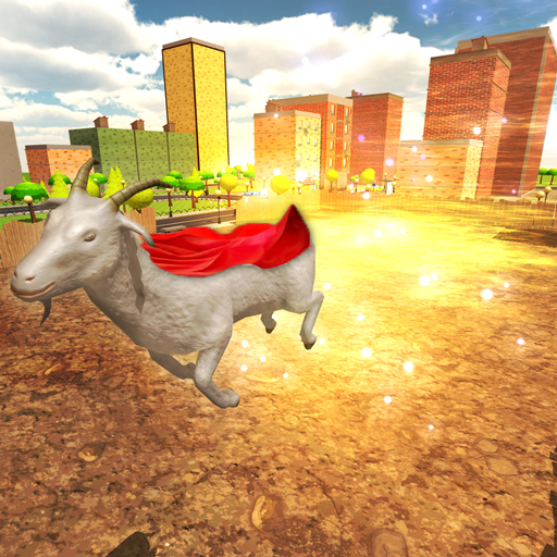 Crazy Flying Goat Simulator 3D Icon